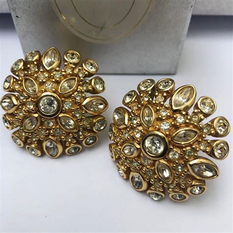 lady dior earrings|vintage Dior earrings.